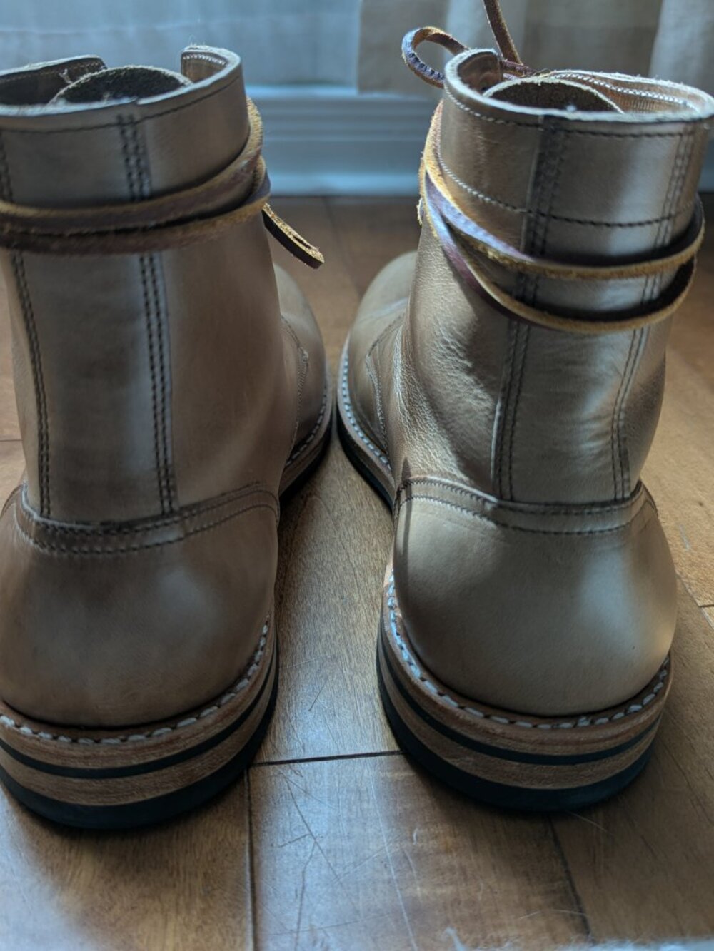 Oak Street Bootmakers Trench Boot Natural Chromexcel Size 10.5 - Picture 6 of 11